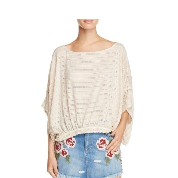 Free People Striped Eyelet Top - Picture 8 of 10